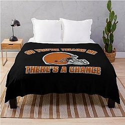 Art Cleveland Browns Throw Blanket