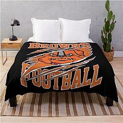 Art Cleveland Browns Throw Blanket
