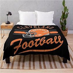 Art Cleveland Browns Throw Blanket