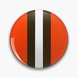 Cleveland Browns Stripe Mask Pin