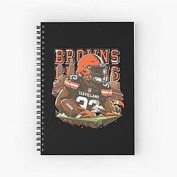 Art Cleveland Browns Spiral Notebook