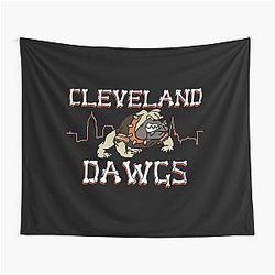 Art Cleveland Browns Tapestry