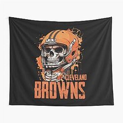 Art Cleveland Browns Tapestry
