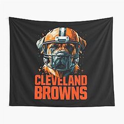Art Cleveland Browns Tapestry