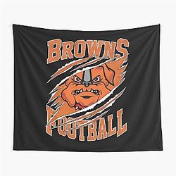 Art Cleveland Browns Tapestry