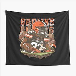 Art Cleveland Browns Tapestry