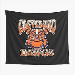 Art Cleveland Browns Tapestry