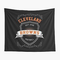 Art Cleveland Browns Tapestry