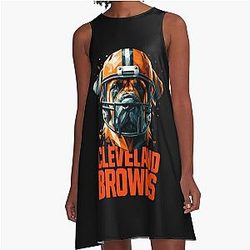 Art Cleveland Browns A-Line Dress