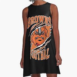 Art Cleveland Browns A-Line Dress