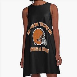 Art Cleveland Browns A-Line Dress