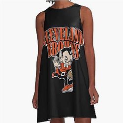 Art Cleveland Browns A-Line Dress