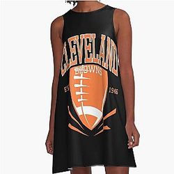 Art Cleveland Browns A-Line Dress