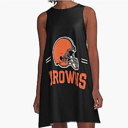 Art Cleveland Browns A-Line Dress