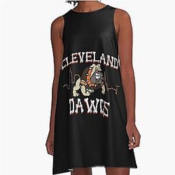 Art Cleveland Browns A Line Dress