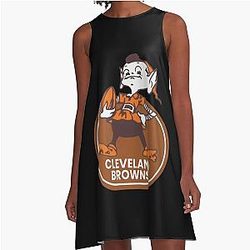 Art Cleveland Browns A-Line Dress