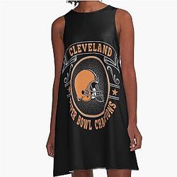 Art Cleveland Browns A-Line Dress