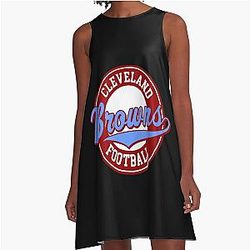 Art Cleveland Browns A-Line Dress