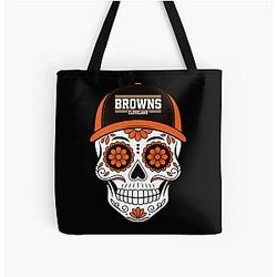 Art Cleveland Browns All Over Print Tote Bag
