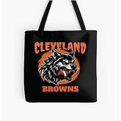 Art Cleveland Browns All Over Print Tote Bag