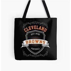 Art Cleveland Browns All Over Print Tote