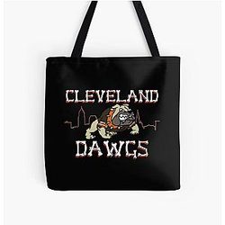 Art Cleveland Browns All Print Tote Bag