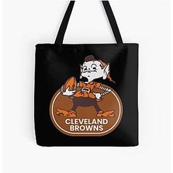 Art Cleveland Browns All Over Print Tote Bag