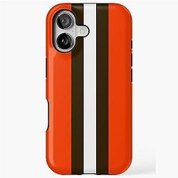 Cleveland Browns Stripe Mask iPhone Tough Case