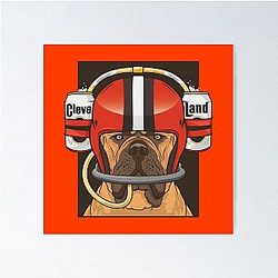Cleveland Browns Beer Helmet Poster