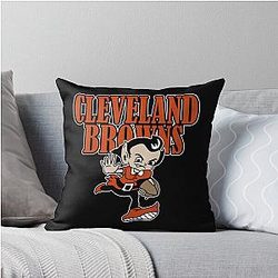 Art Cleveland Browns Throw Pillow