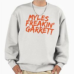 Myles Garrett, Cleveland Browns, Oversized Sweatshirt