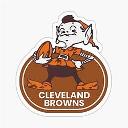Art Cleveland Browns Sticker