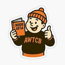 And We're the Cleveland Browns Playbook Sticker