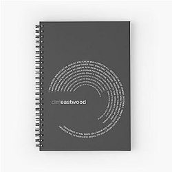 Clint Eastwood Spiral Notebook