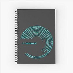 Clint Eastwood Quotes Spiral Notebook