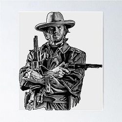 Clint Eastwood 8K Poster