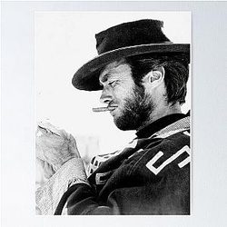 Clint Eastwood Cigar Poster