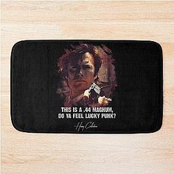 DIRTY HARRY Do Ya Feel Lucky Punk? Clint Eastwood famous movie quote Bath Mat