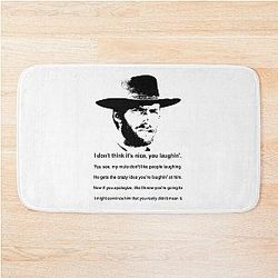 Clint Eastwood Mule Quote Bath Mat