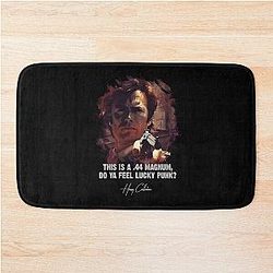 Dirty Harry Do You Feel Lucky, Punk? Clint Eastwood Famous Movie Quote Bath Mat