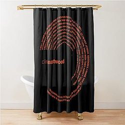 Clint Eastwood Quotes Shower Curtain