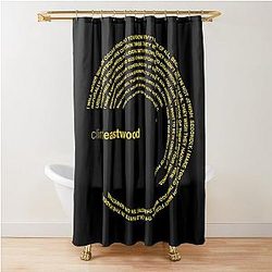 Clint Eastwood quotes Gold Shower Curtain