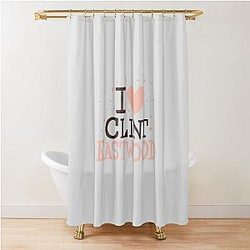 Love Clint Eastwood Shower Curtain