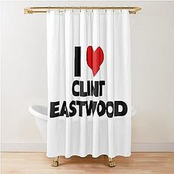 I Love Clint Eastwood Shower Curtain