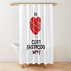 In a Relationship with Clint Eastwood Shower Curtain