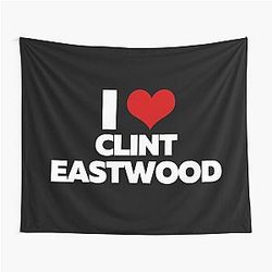 I Love Clint Eastwood Tapestry