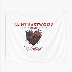 Clint Eastwood My Valentine Tapestry