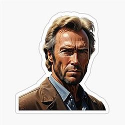 Clint Eastwood Blondie sticker