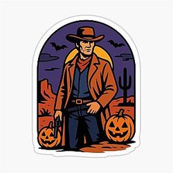 Clint Eastwood in Halloween Sticker