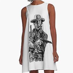 Clint Eastwood A-Line 8K Dress